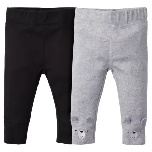 2-Pack Baby Boys Bear Active Pants