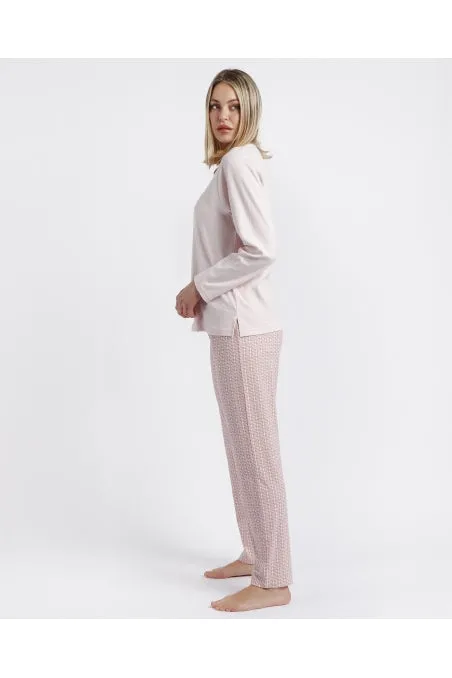 ADMAS CLASSIC ROSE CHAINS LONG SLEEVE WOMAN PYJAMA