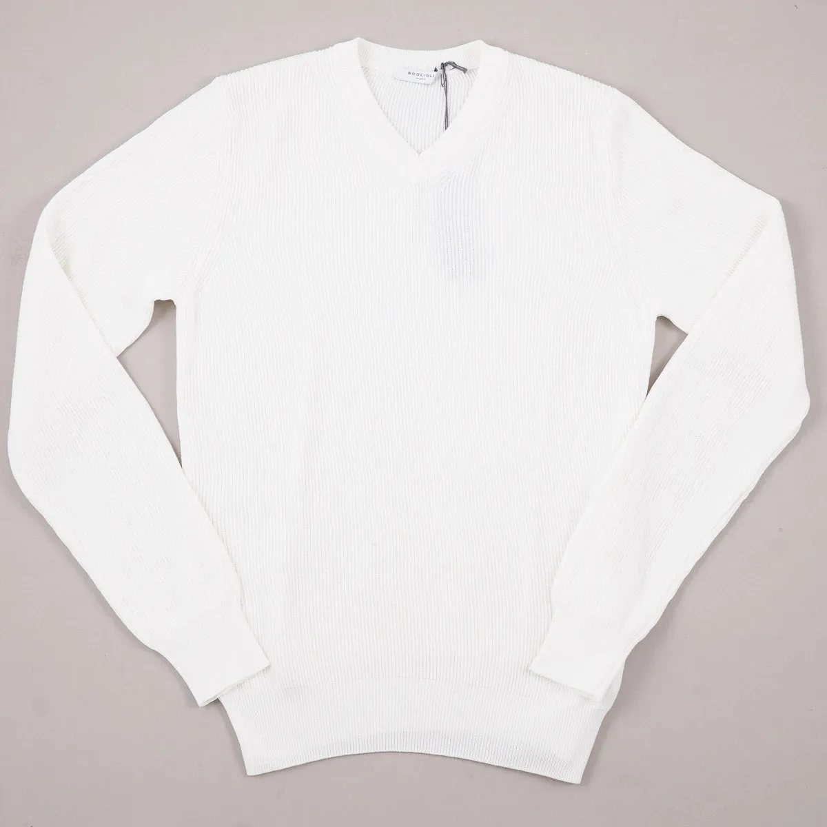 Boglioli Rib-Knit Cotton Sweater