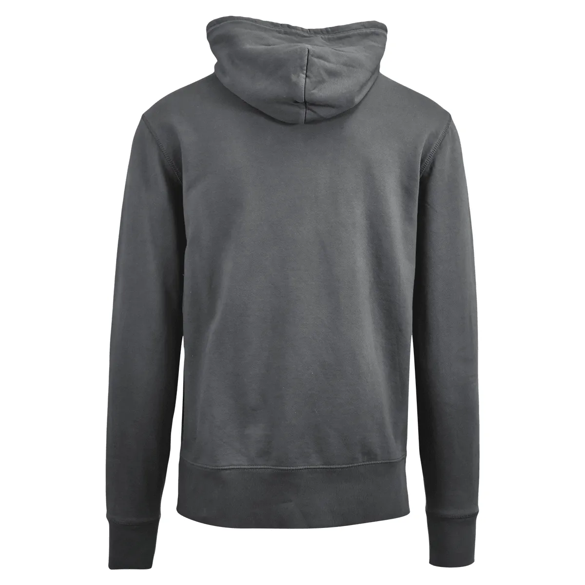 Branded  Men's Hoodie Grey Felt Lettering Pullover (S07)