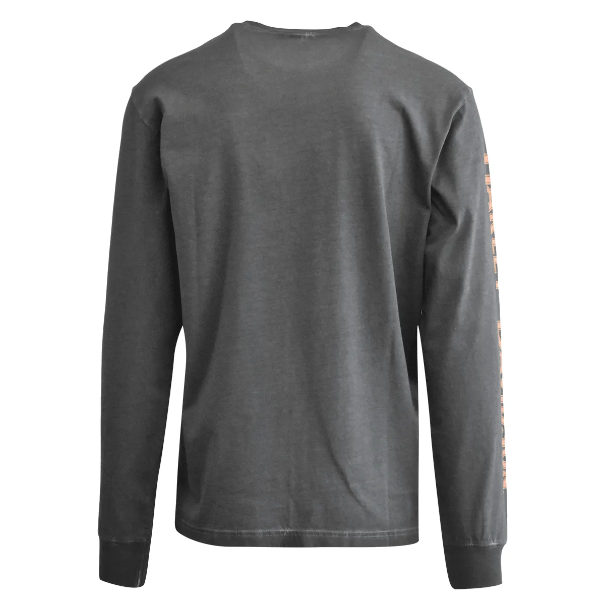 Branded  Men's T-Shirt Charcoal Cracked Logo Long Sleeve (S91)