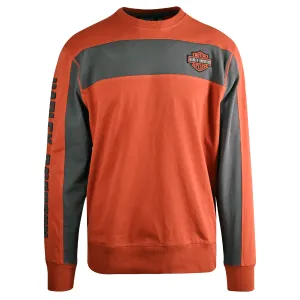 Branded  T-Shirt Red Orange Copperblock Thick L/S (S23)