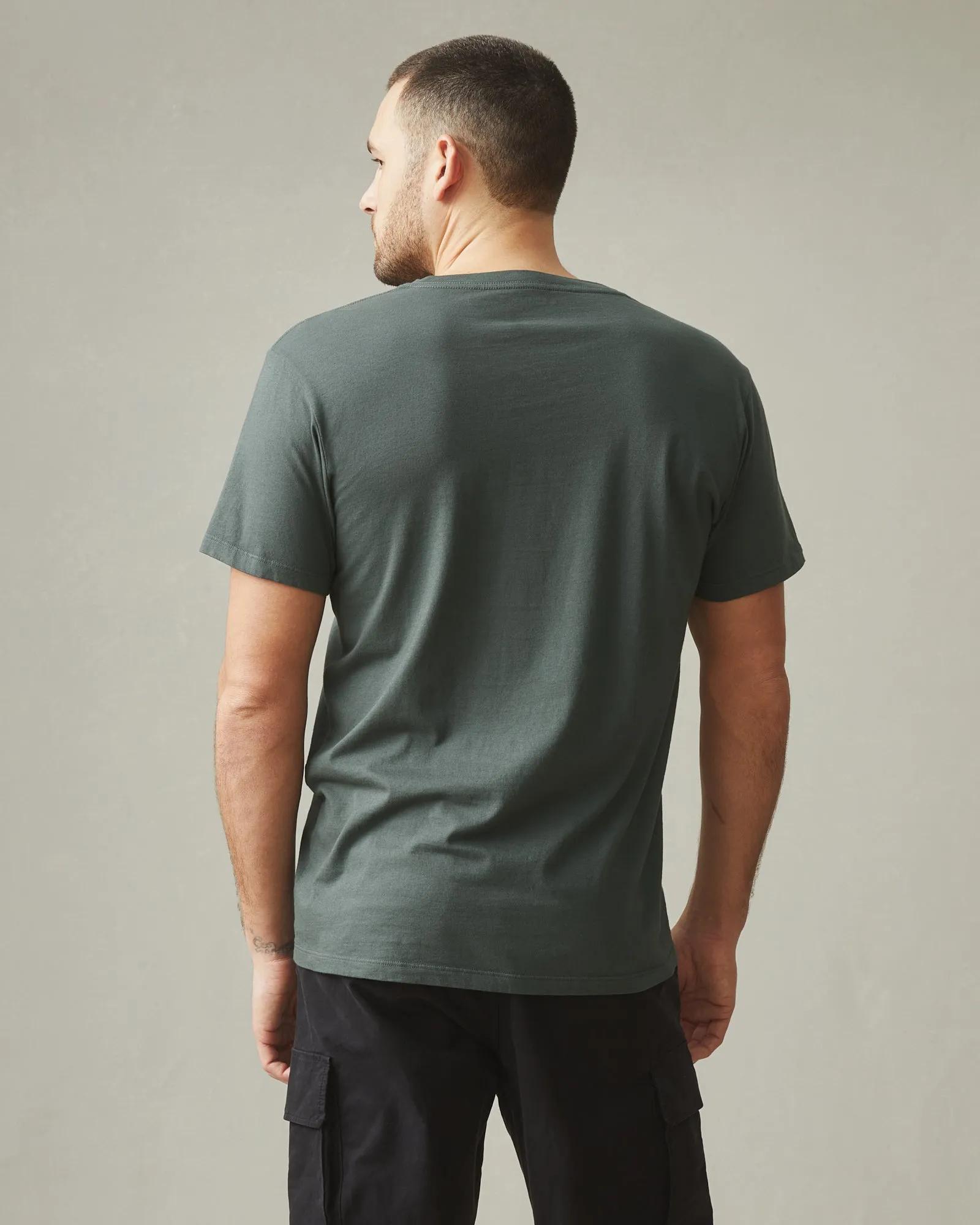 Classic Cotton V-Neck T - Balsam