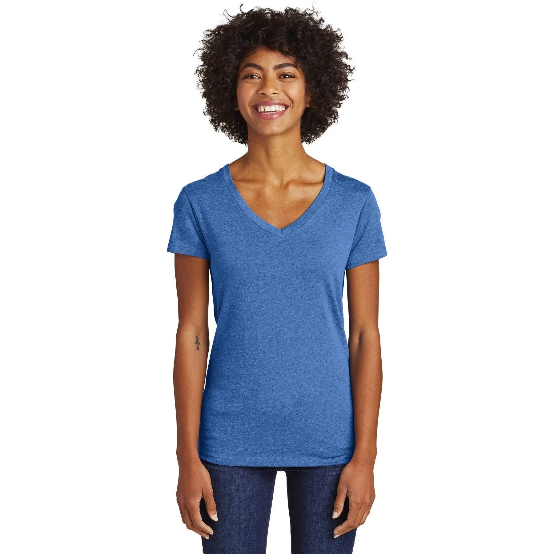 CLOSEOUT - Alternative Women's Runaway Blended Jersey V-Neck Tee