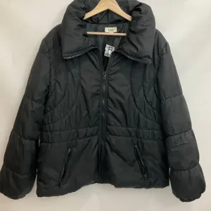 Coat Puffer & Quilted By Cato In Black, Size: L