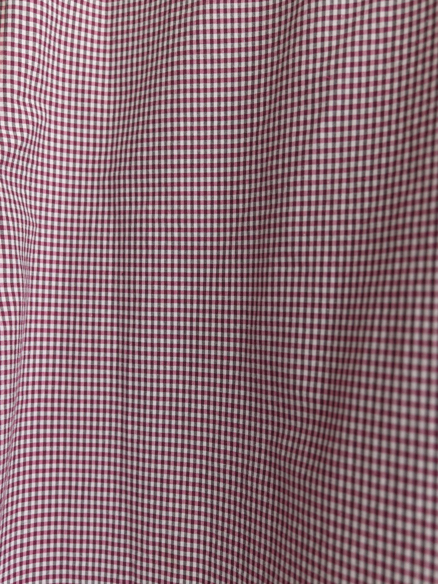 Comme des Garcons Homme 2003 purple white gingham taped seam shirt - size M