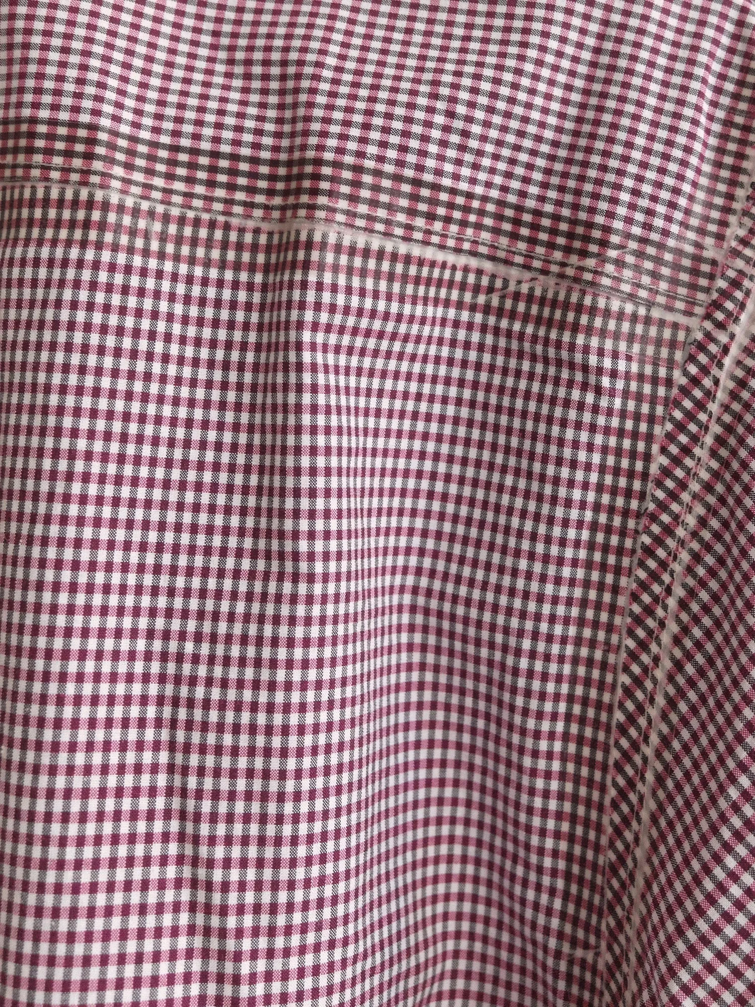 Comme des Garcons Homme 2003 purple white gingham taped seam shirt - size M