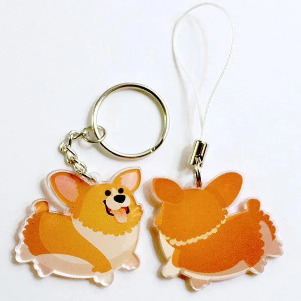 Corgi Keychain (Red)