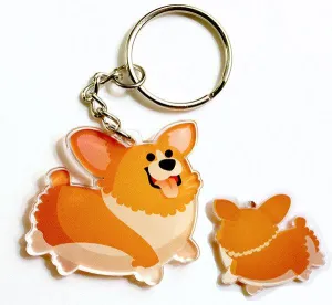 Corgi Keychain (Red)