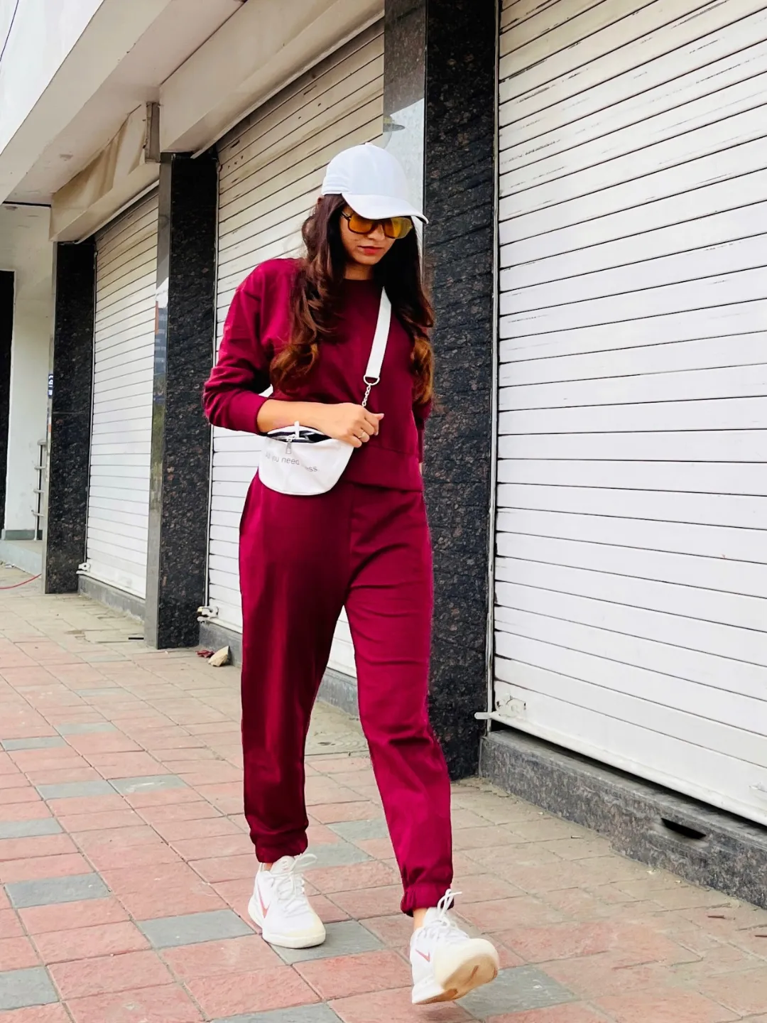 Cotton Sweatshirt and Jogger Set