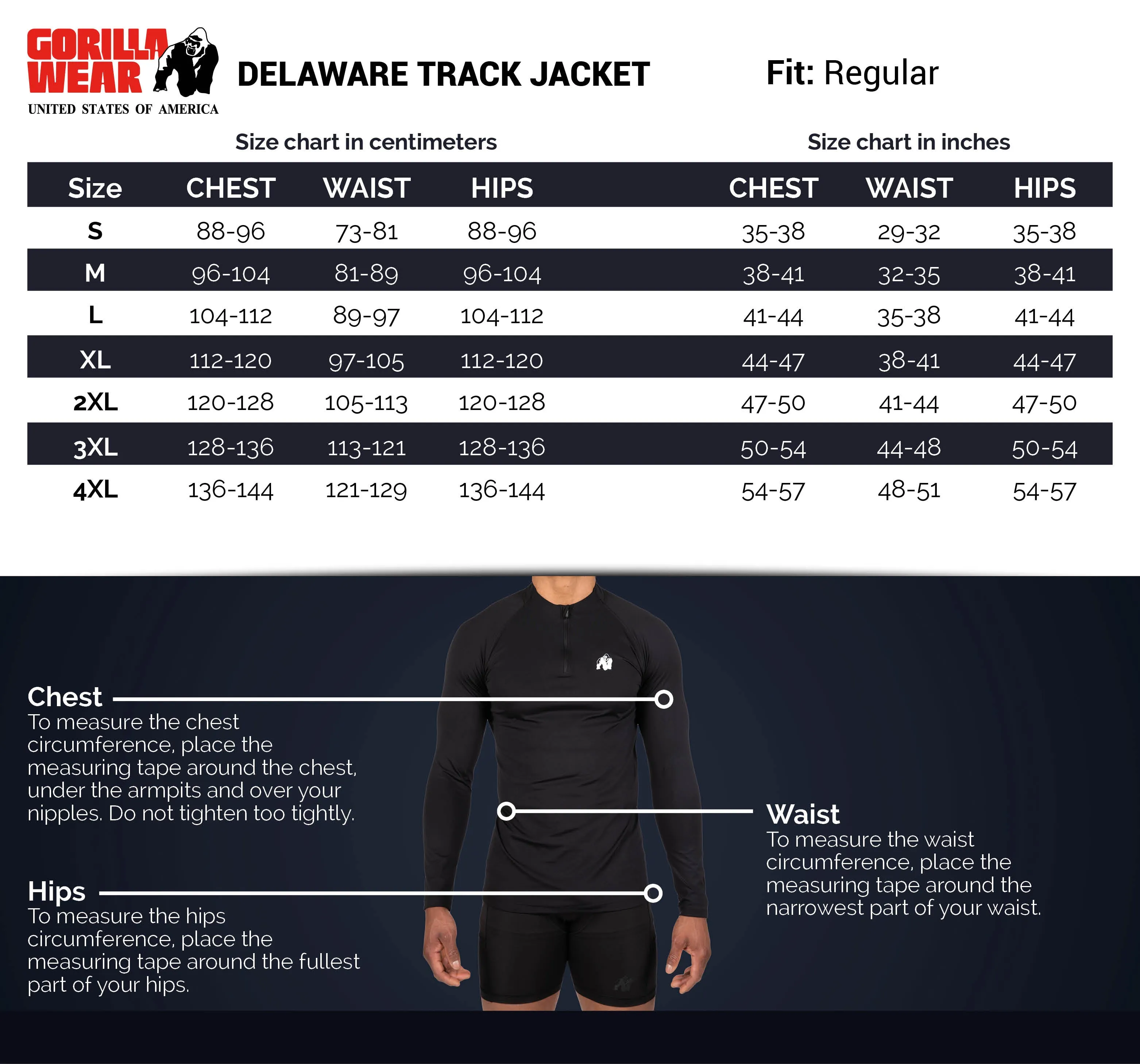 Delaware Track Jacket -Black