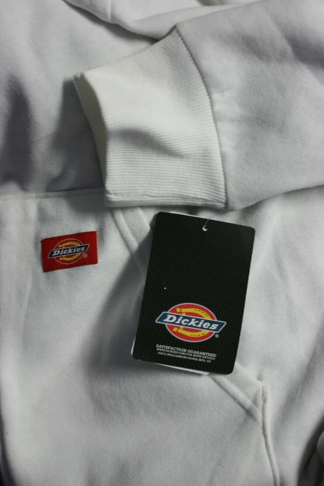 Dickies Men's White Jacket Thermal Lined Fleece (S01)