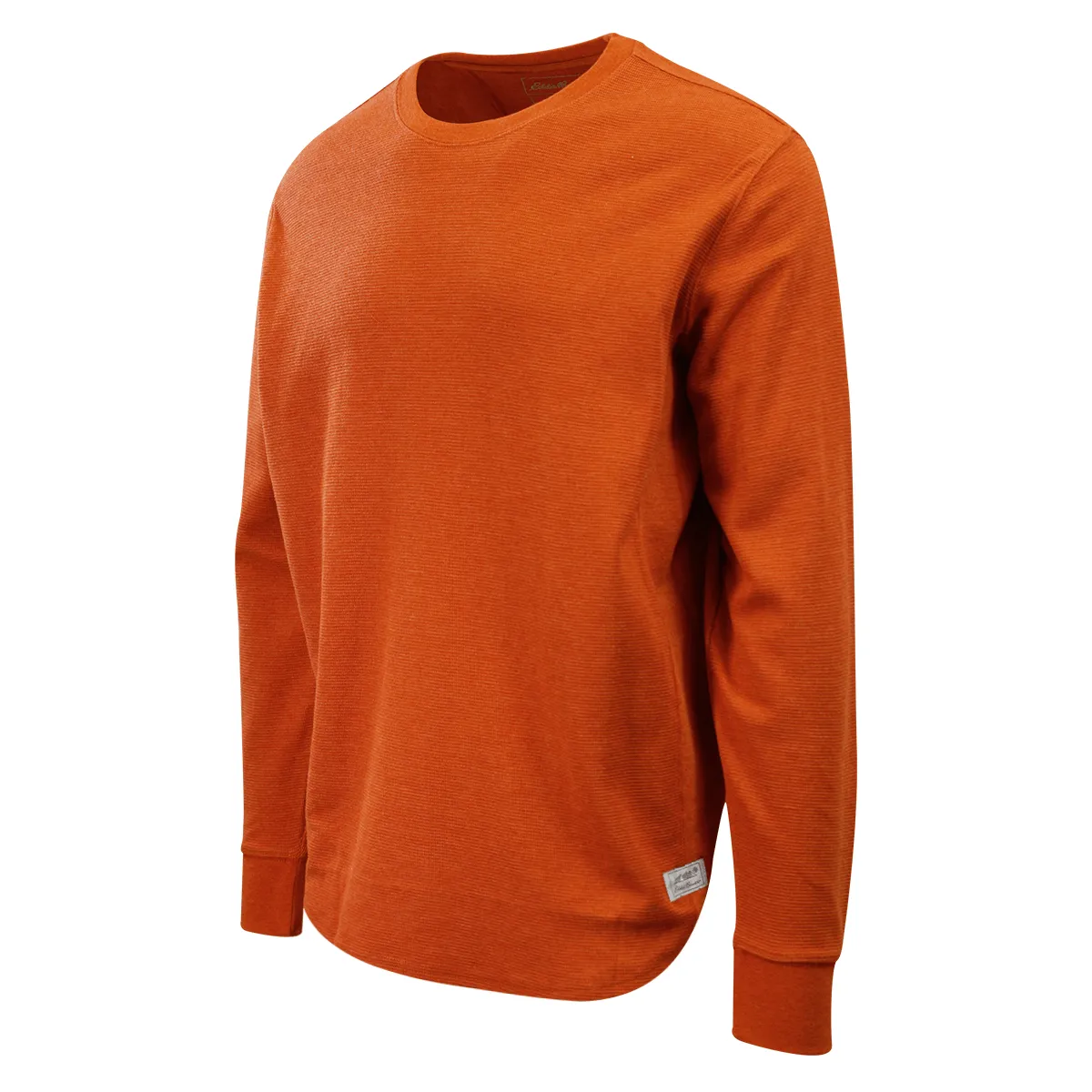 Eddie Bauer Men's Adobe Orange Wildriver Thermal Crew Neck L/S T-Shirt (S02)