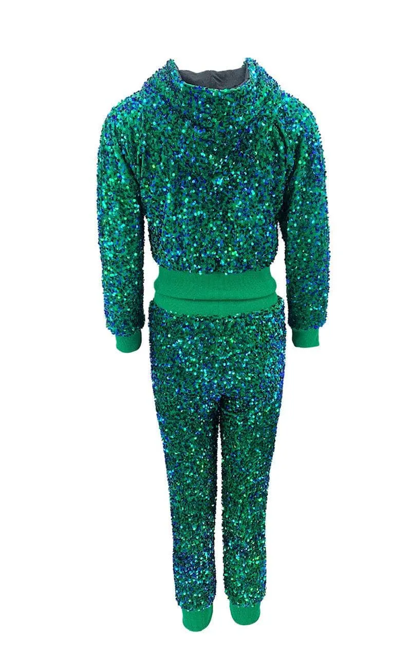 Emerald Sparkle Sequin Set