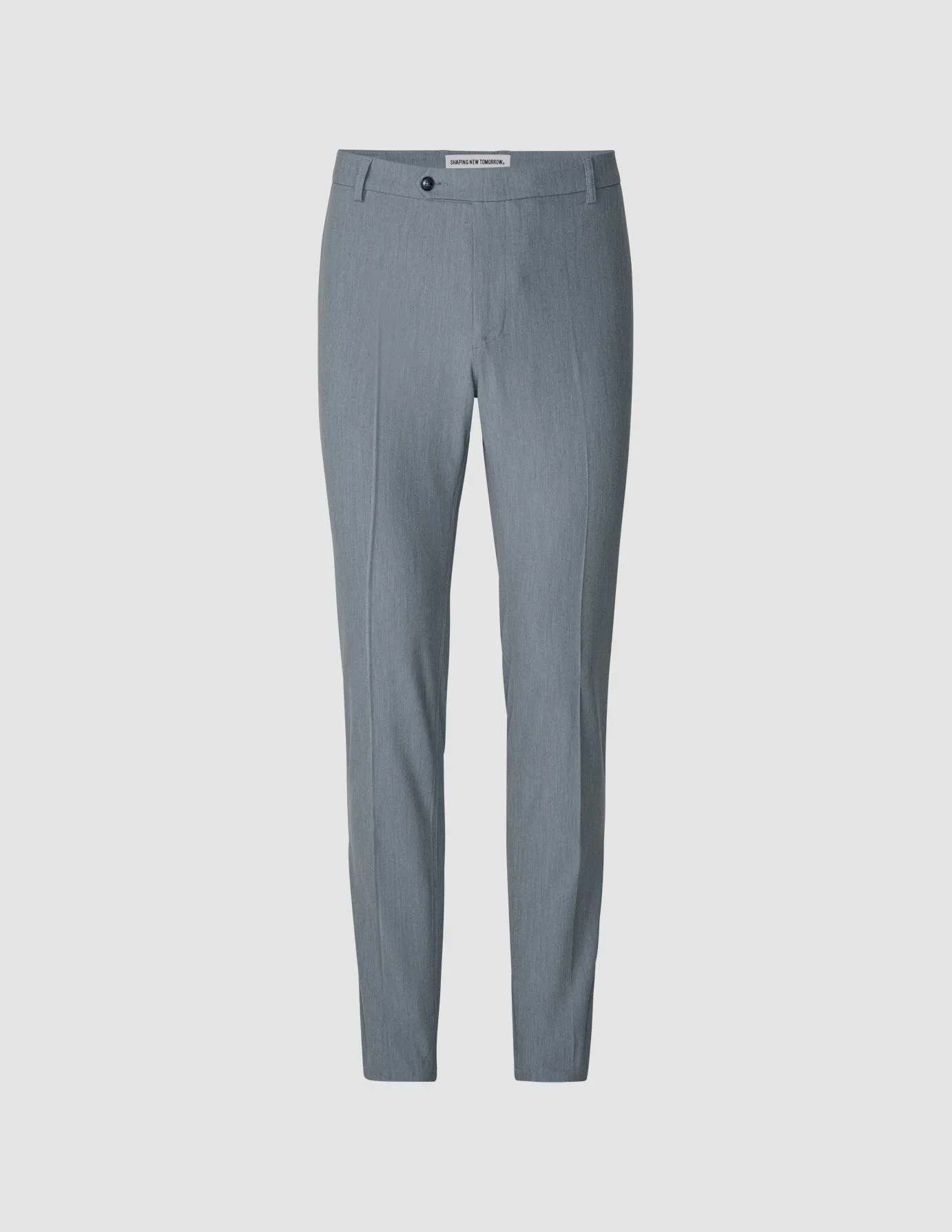 Essential Suit Pants Slim Light Blue Melange