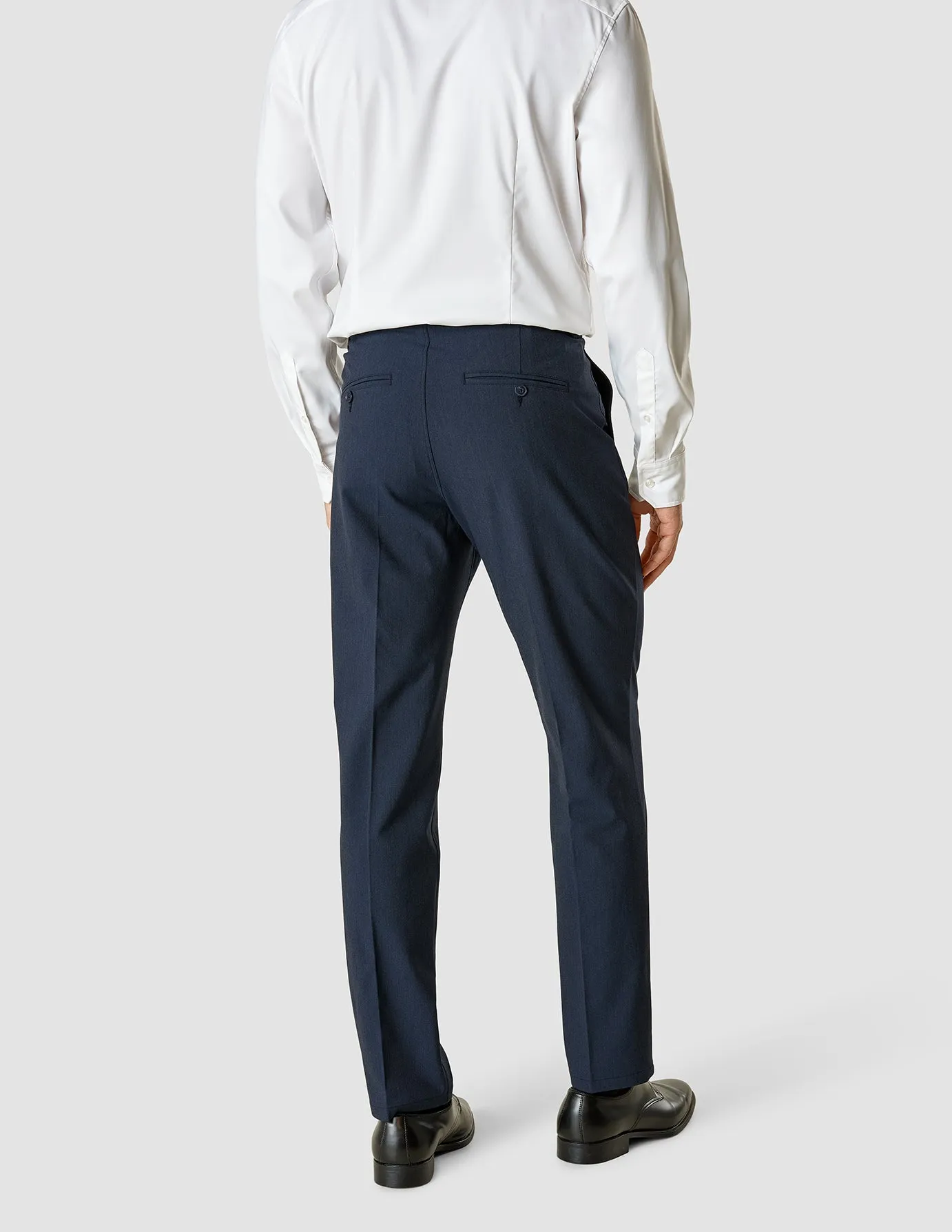 Essential Suit Pants Slim Navy Melange