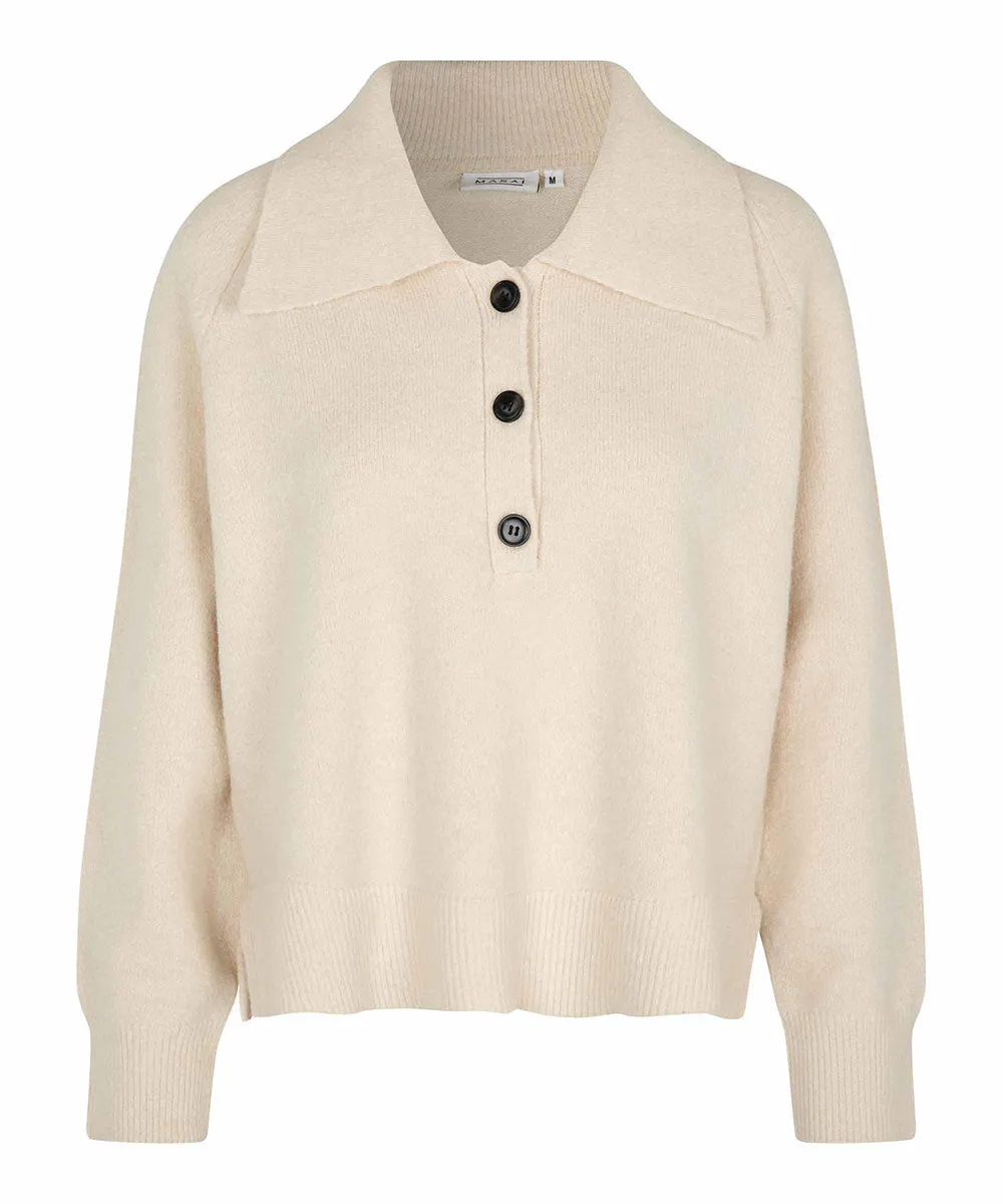 Faye Half Button-Up Sweater