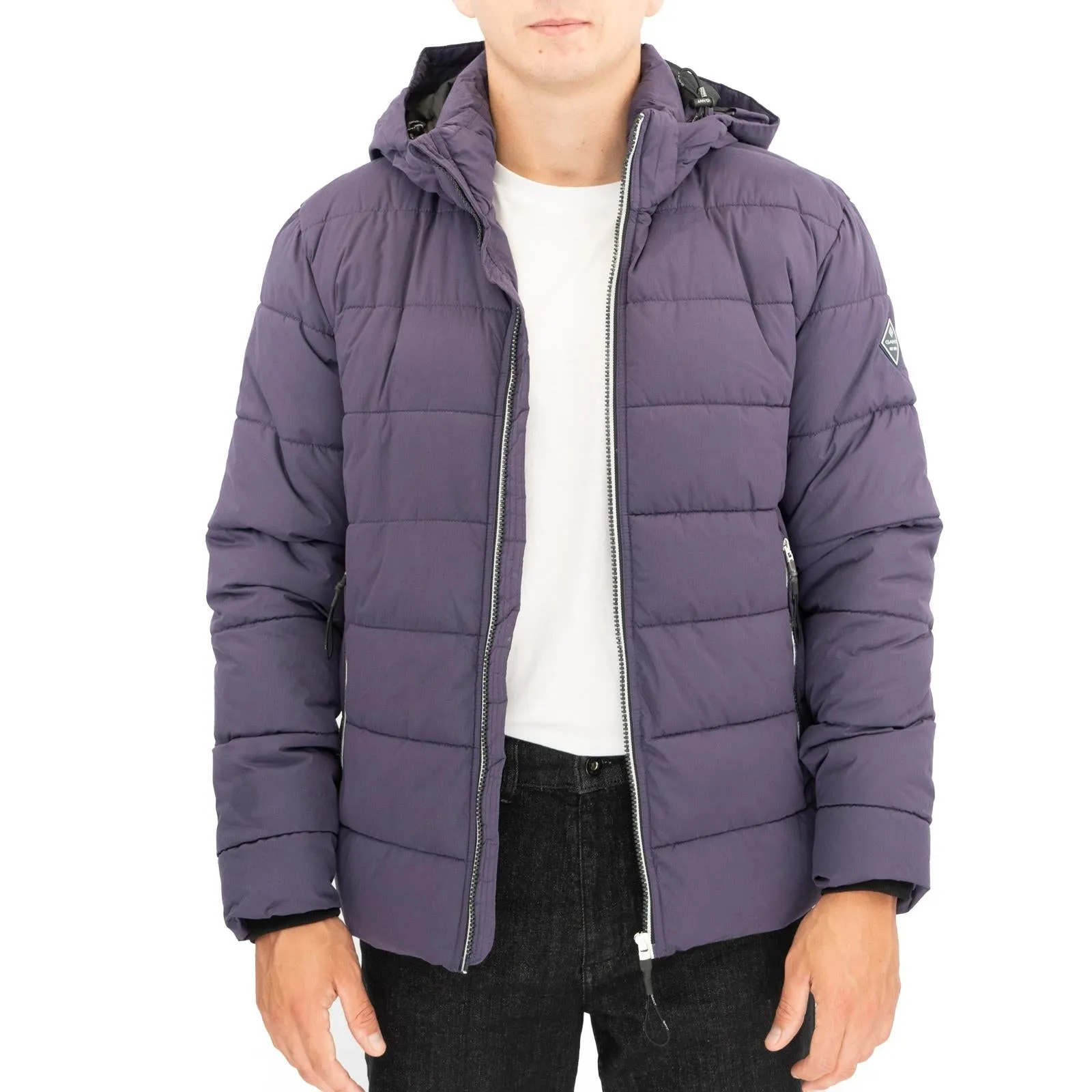 GANT Mens Jacket Coat Active Cloud Padded Purple