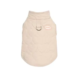 Hearts Racing Puffer Vest - Beige