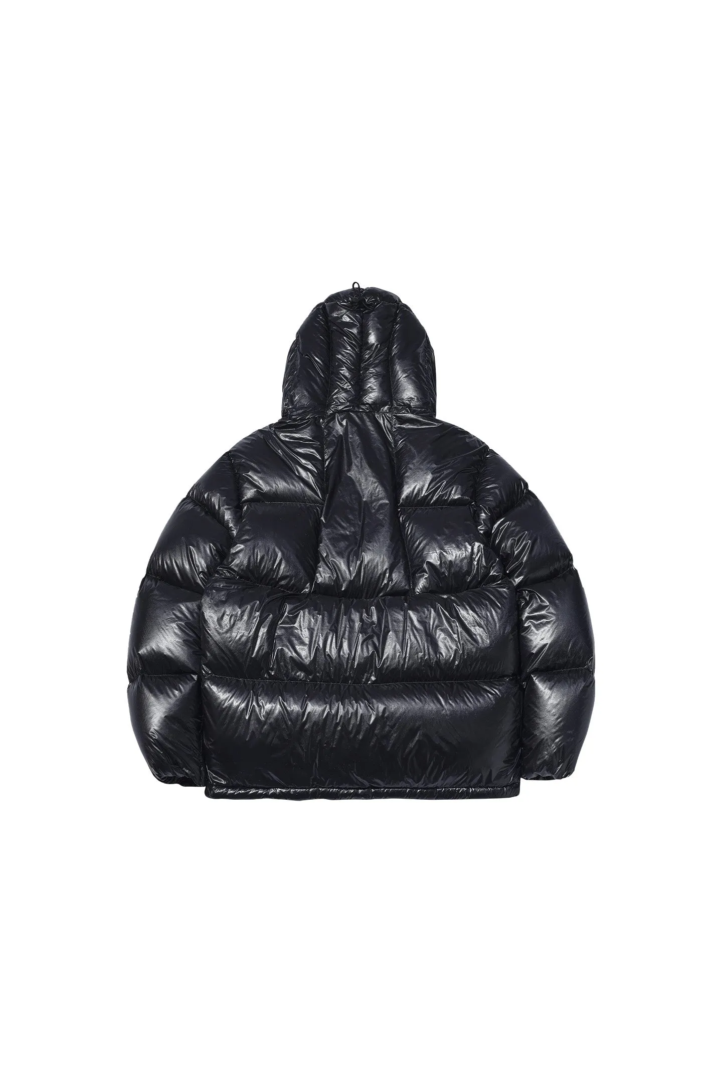 Leather Shield Logo Down Jacket