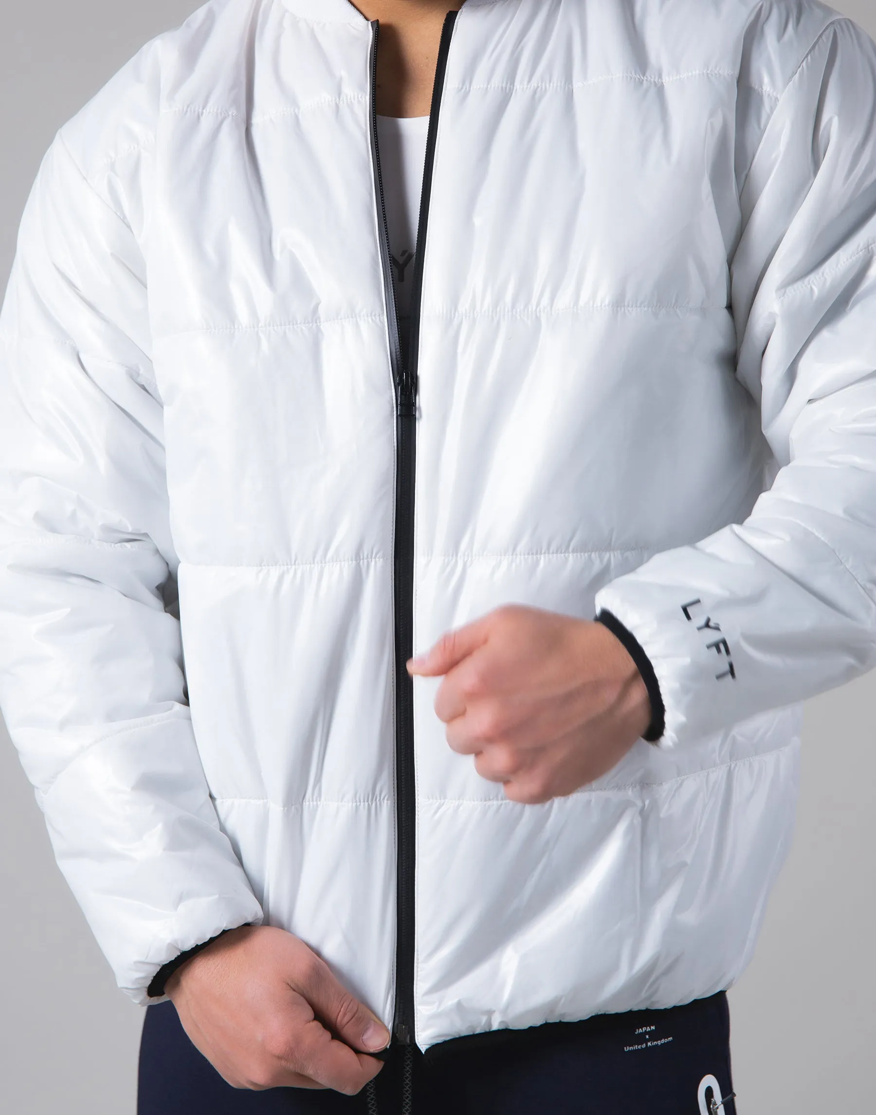 Light Weight Warm Nylon Jacket - White