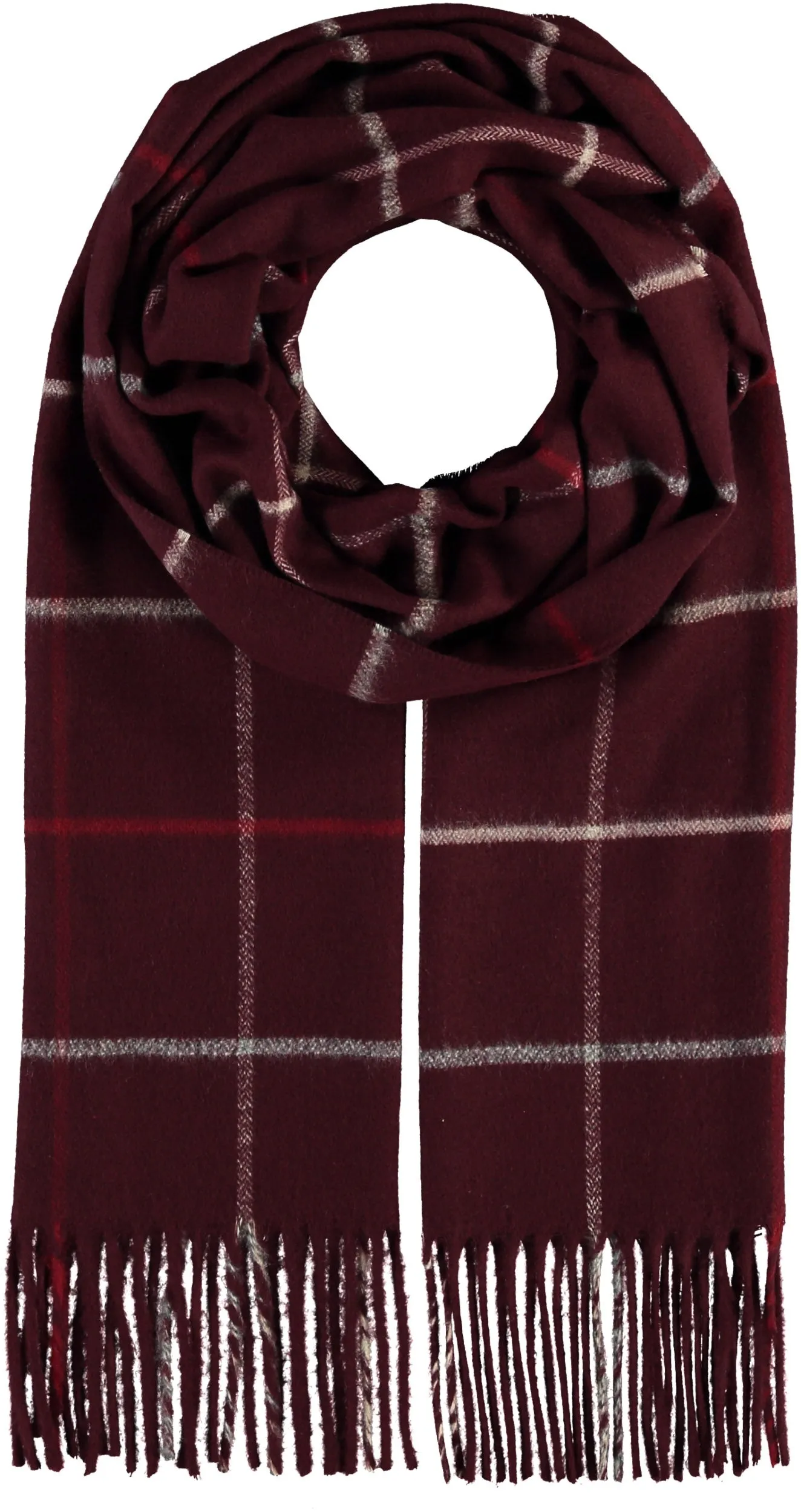 Melange Cashmink Box Plaid Scarf