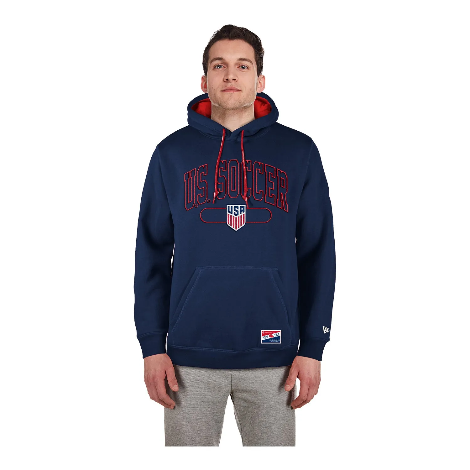 Men's New Era USMNT Navy Heathered Hoodie