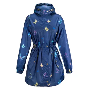 Navy-Butterfly Soft Shell Raincoat