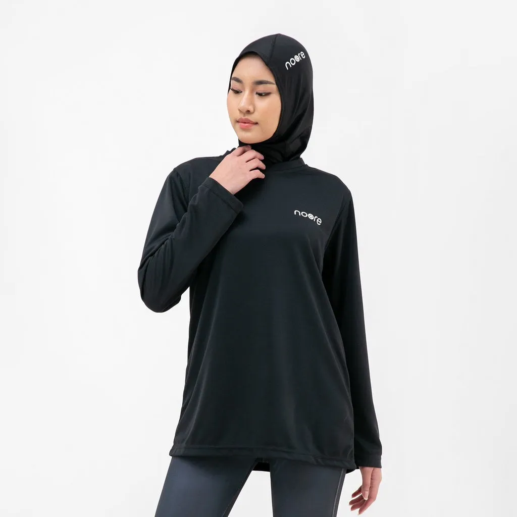 NOORE - Dirly Basic Top - Black - Pakaian Olahraga