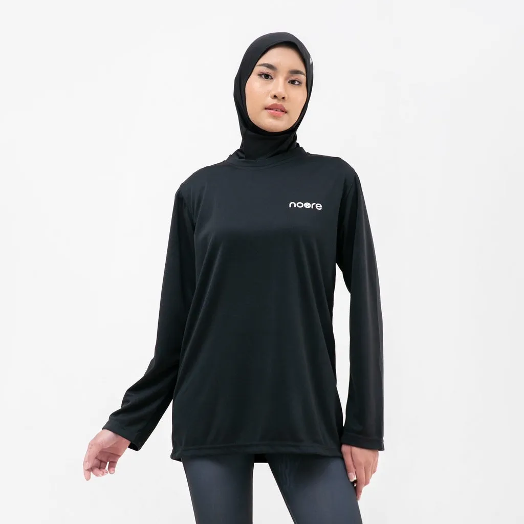 NOORE - Dirly Basic Top - Black - Pakaian Olahraga