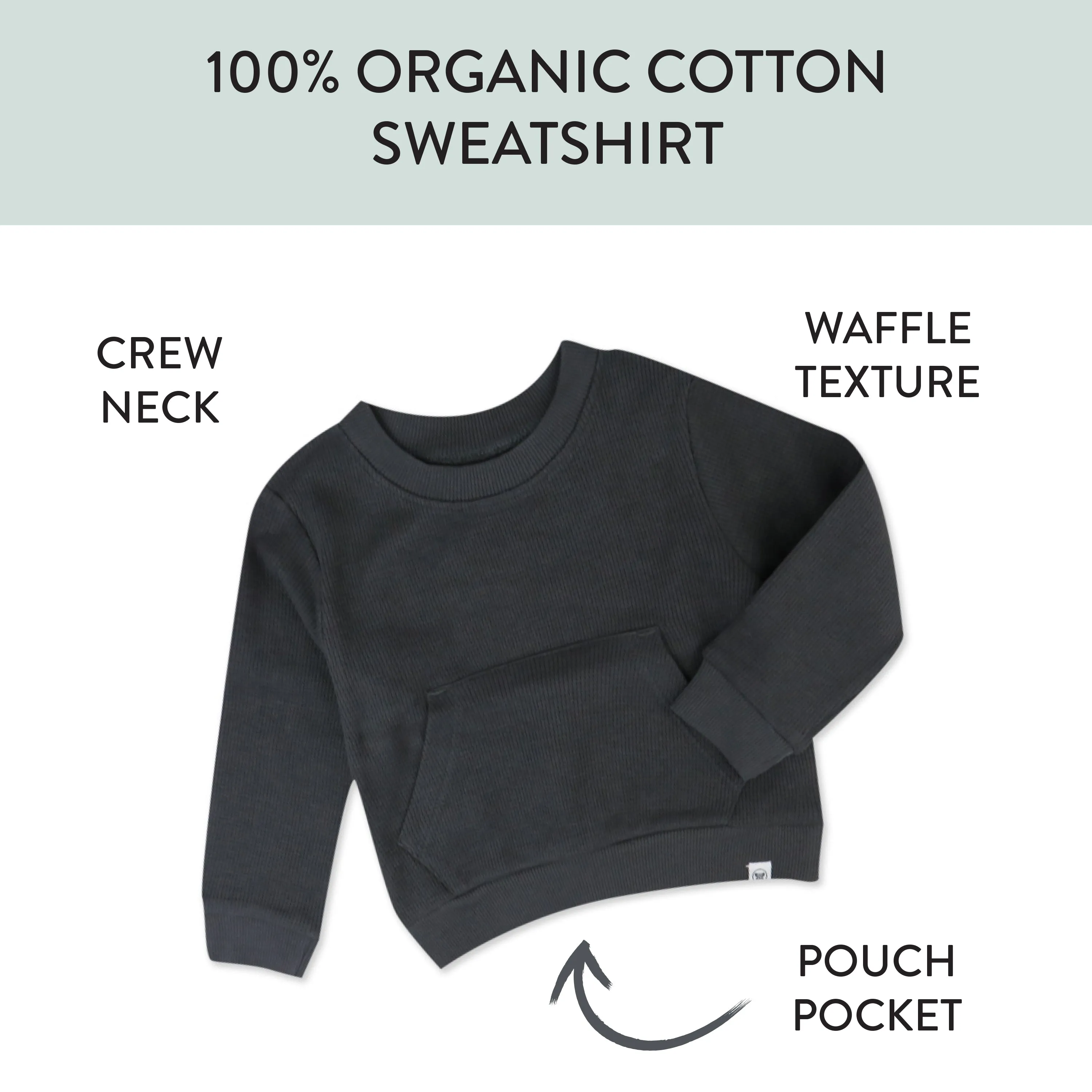 Organic Cotton Comfy Crew Sweatshirt