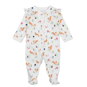 Organic Cotton Sleep & Play in Squirrel Print