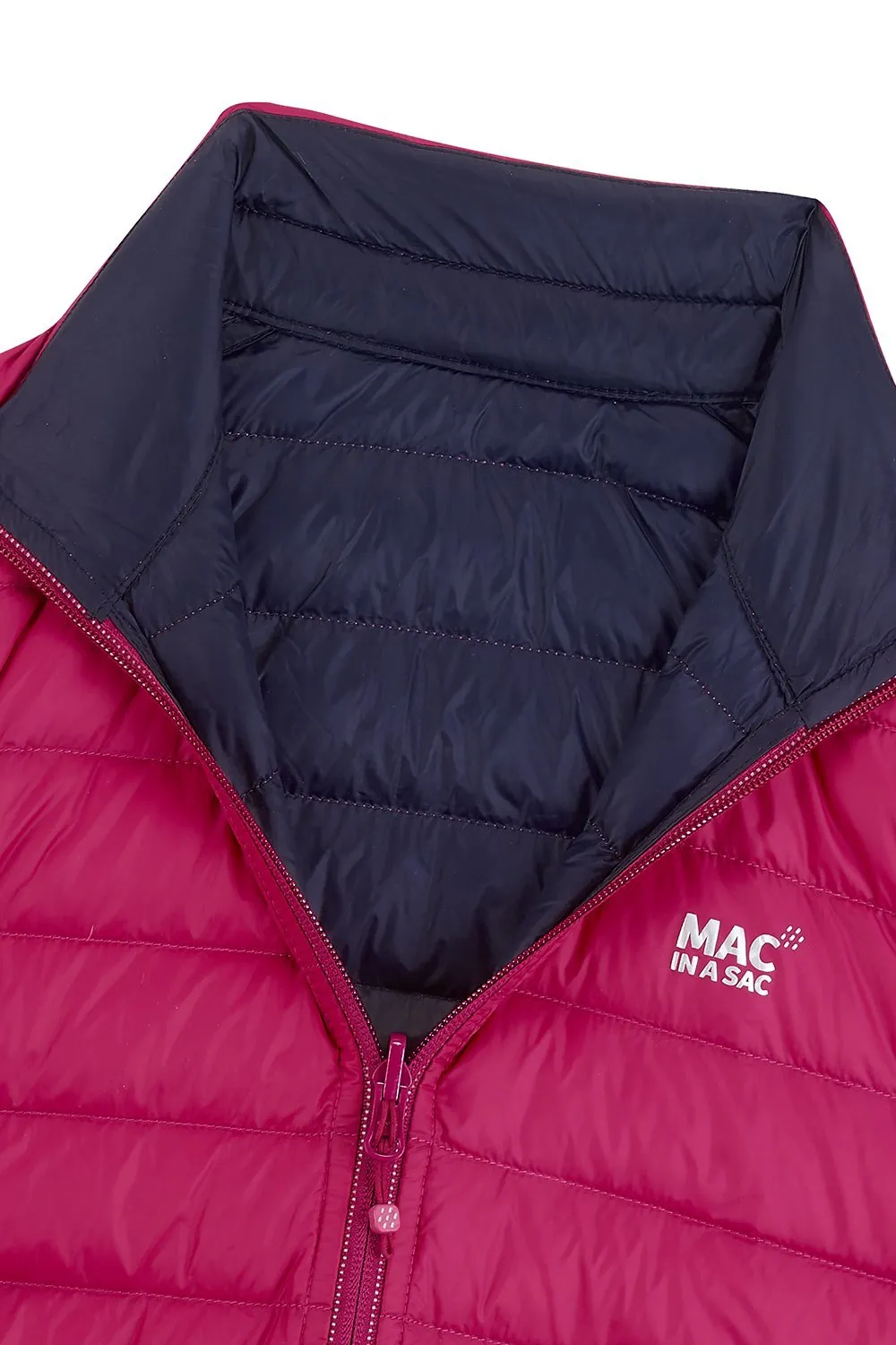 Polar II Womens Down Jacket - Fuchsia Navy