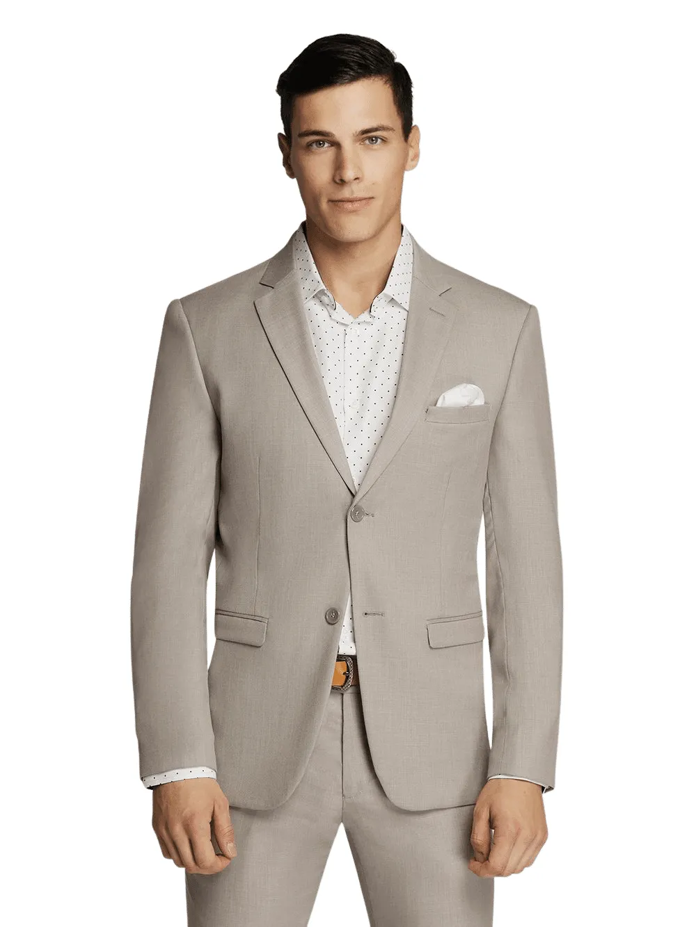 Poly Wool Fawn Formal Suit