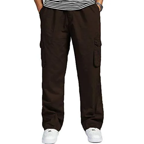 Romano nx Cotton Cargo Track Pant for Men- Lower with Multi-Pockets & Side Zipper Pockets