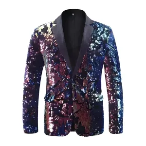 The Thierry Sequin Slim Fit Blazer Suit Jacket