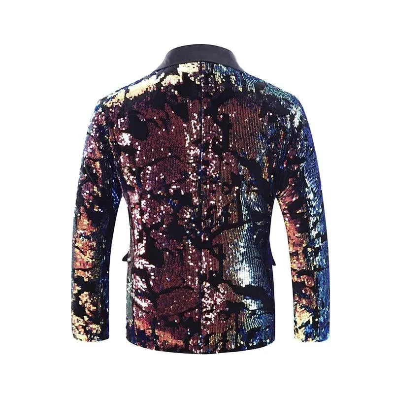 The Thierry Sequin Slim Fit Blazer Suit Jacket