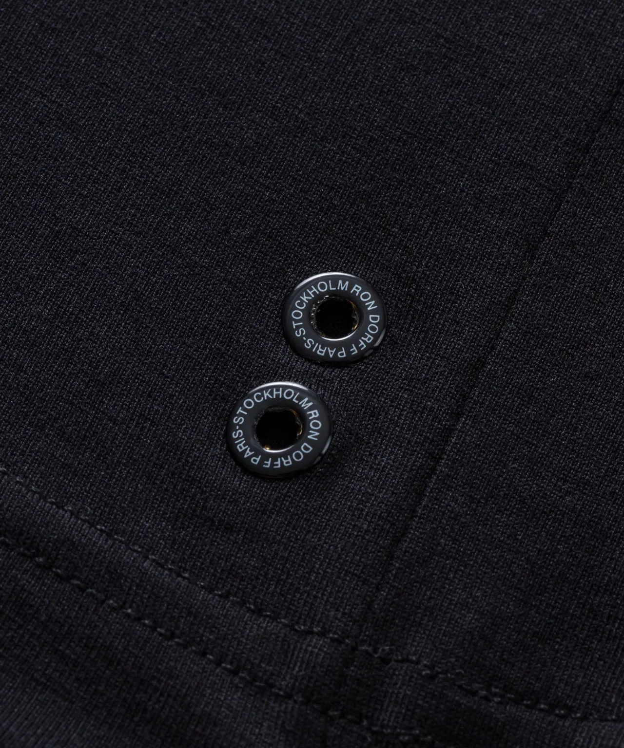 V Neck T-Shirt Eyelet Edition: Black