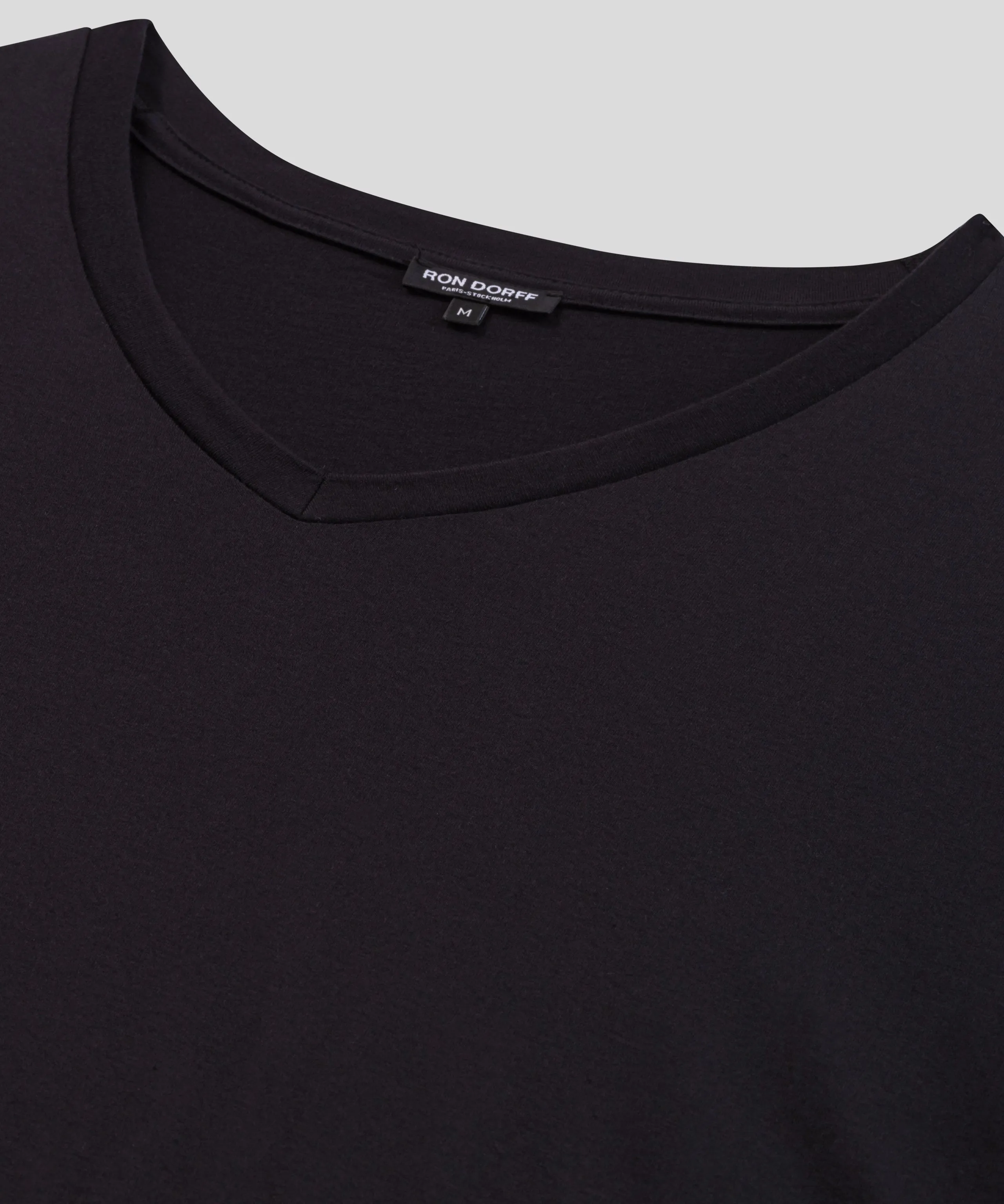 V Neck T-Shirt Eyelet Edition: Black