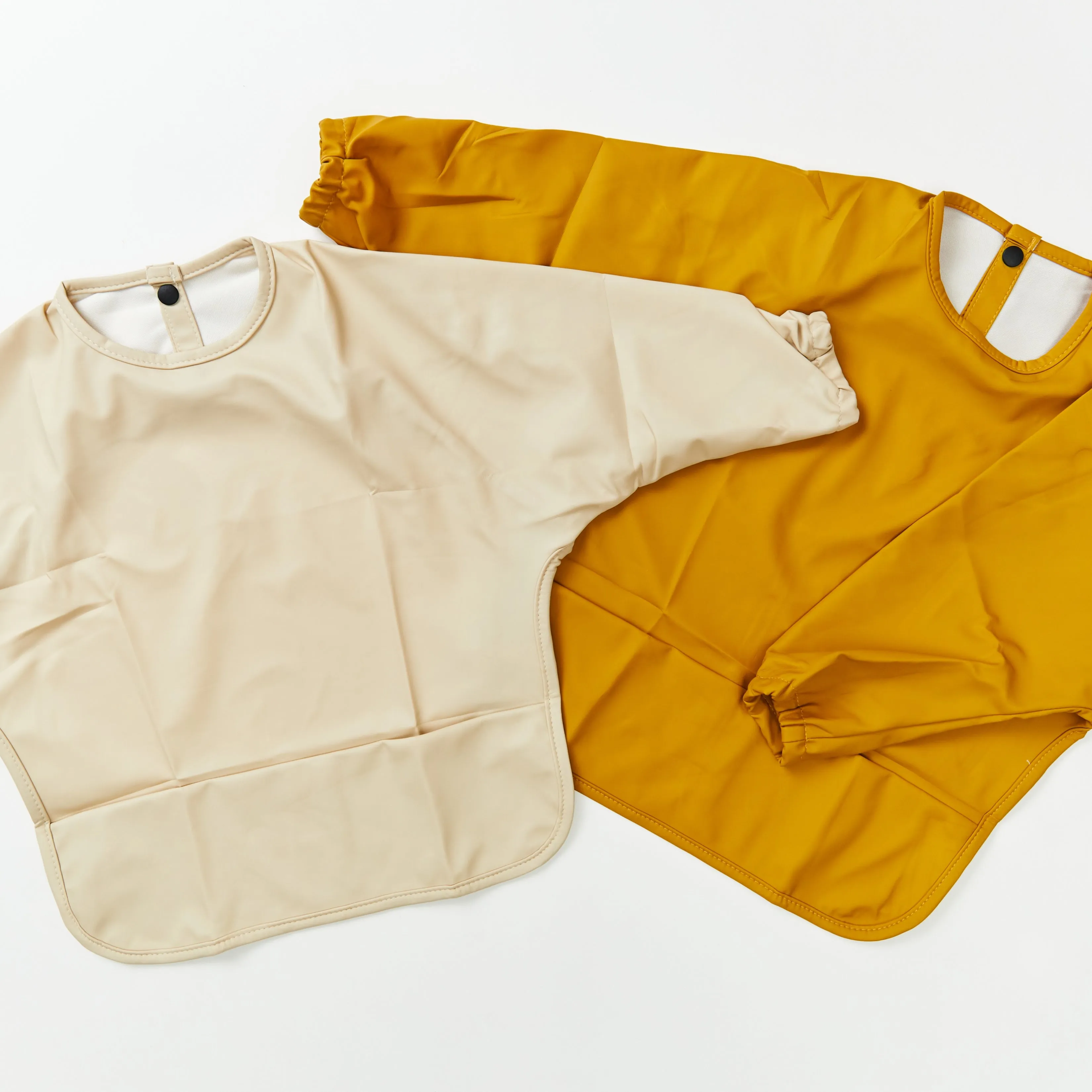 Waterproof Long Sleeve Baby Smock Bib in Honeycomb