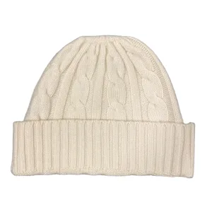 Winter White Cashmere Beanie