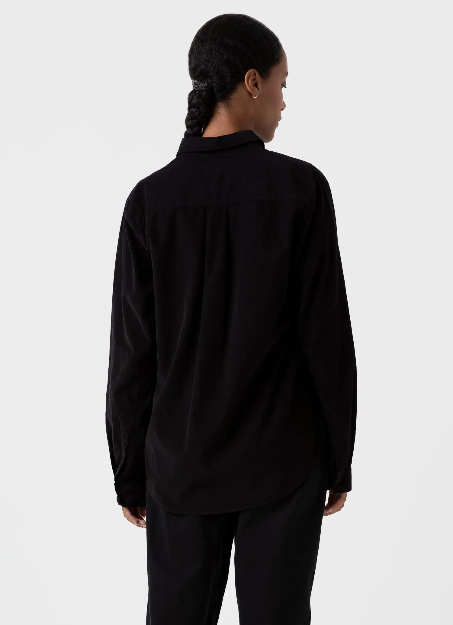 Women's Corduroy Shirt in Black